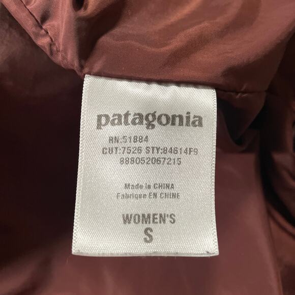 Patagonia Fitz Roy Jacket Womens Small Goose Down Quilted Outdoor Puffer Hiking - Picture 4 of 13
